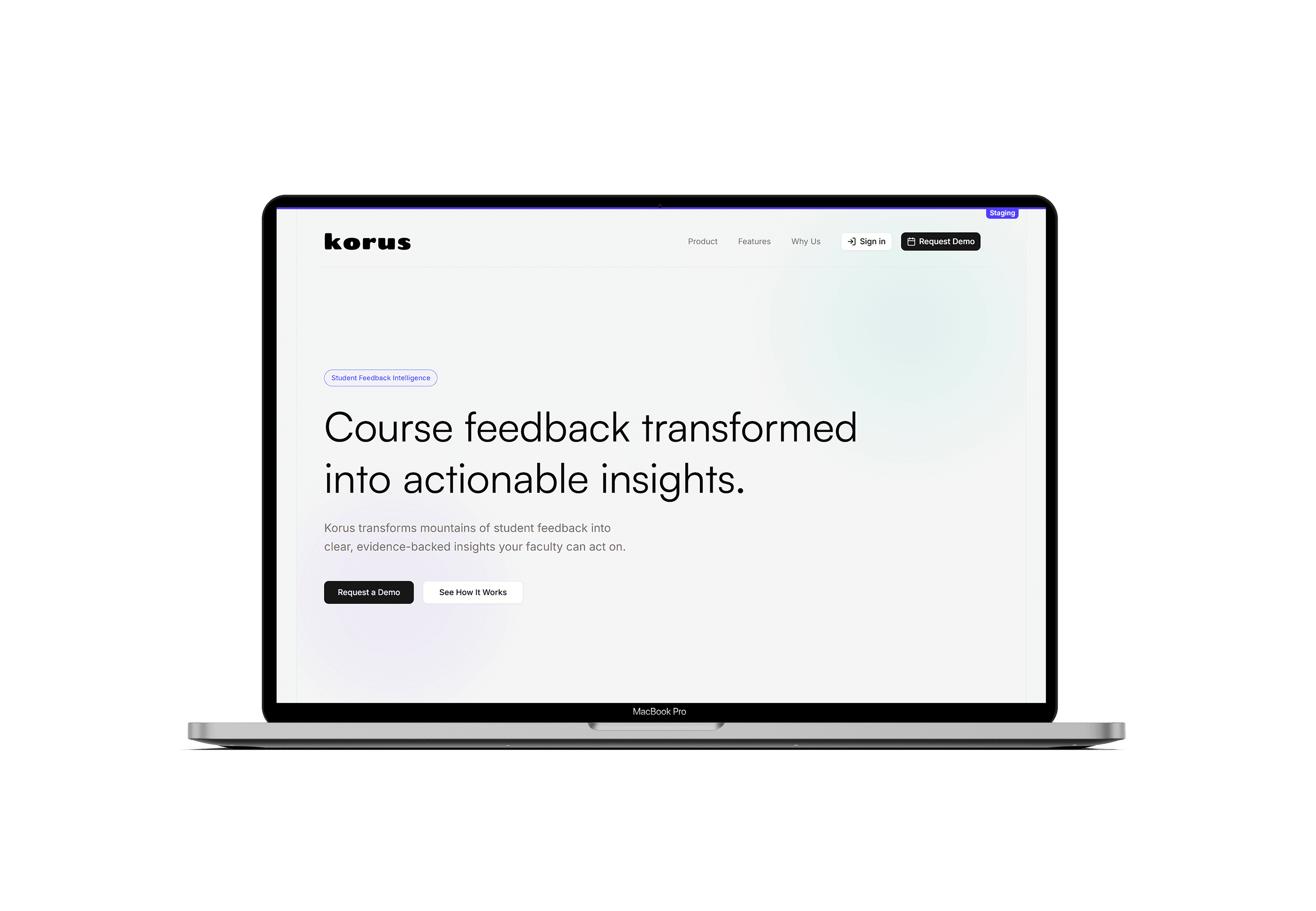 Korus student feedback intelligence platform